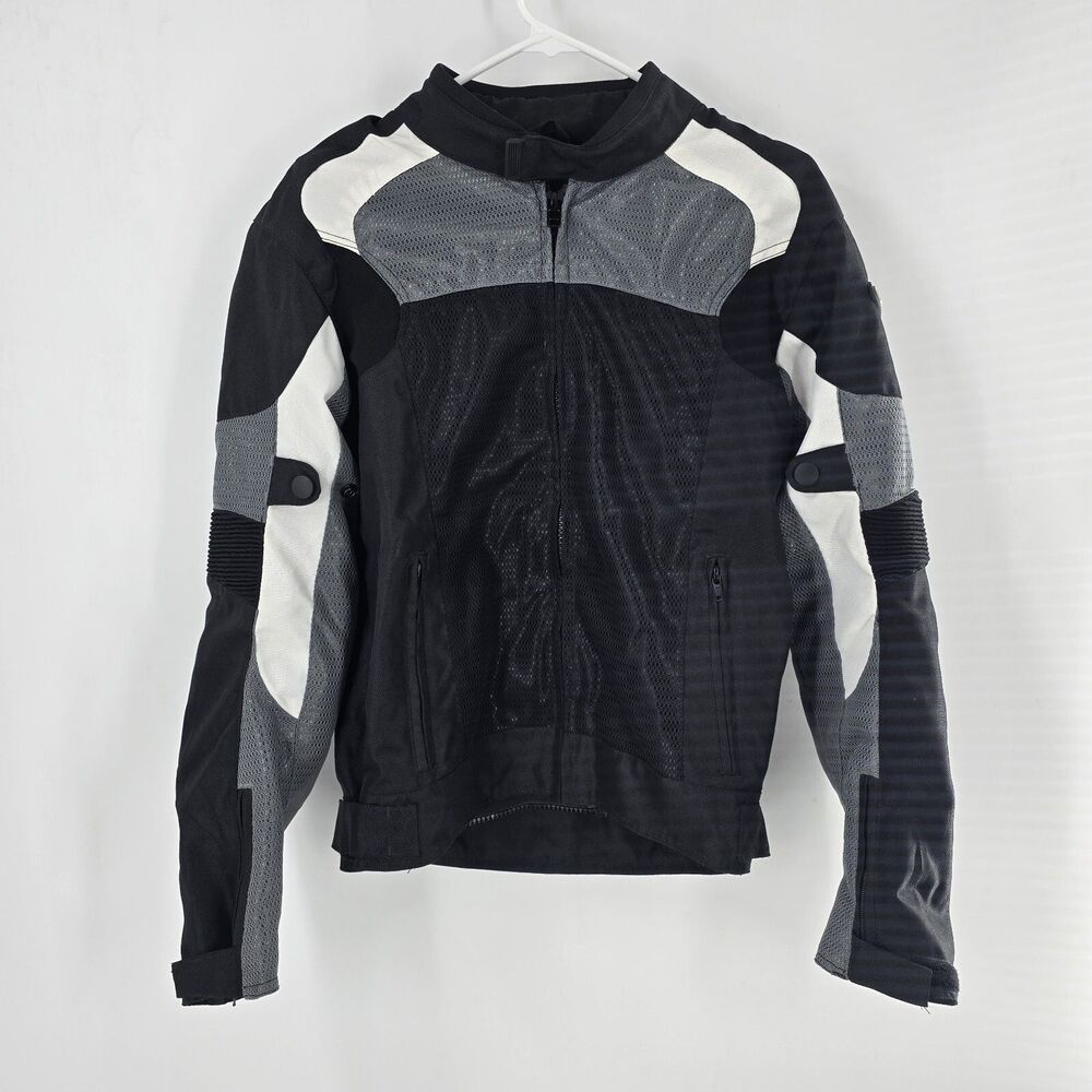 Bilt Moto Motorcycle Jacket racing Padded Jacket Shields Mens Size Small